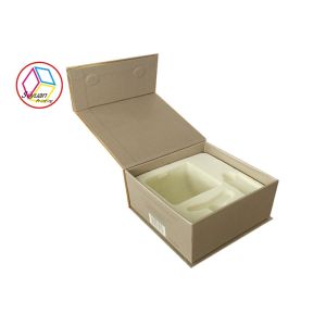 Matte Varnish Cosmetic Gift Box Membrane Surface With PVC Insert