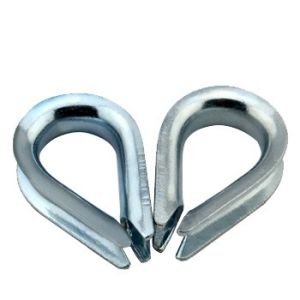 Buy cheap Galvanized Stainless Steel Wire Rope Thimbles DIN6899 Heavy Duty Thimble from wholesalers