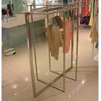 Buy cheap Stainless Steel Clothes Display Hanging Rack Metal Clothes Stand With ODM / OEM Service product