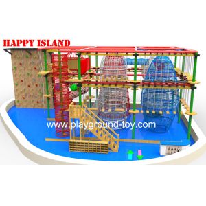 Buy cheap Galvanized Steel  Home Park Adventure Playground Ropes / Solid Wood from wholesalers