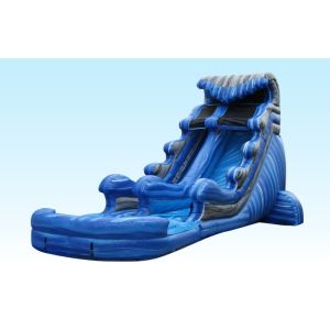 Buy cheap 22Ft Tidal Wave Backyard Water Slides , Singel Lane Inflatable Super Slide With Climbing Stair from wholesalers