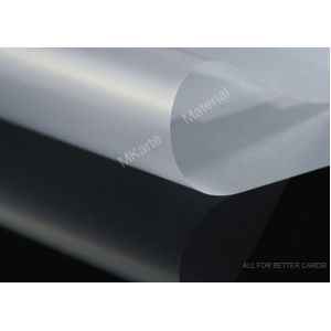 Buy cheap Transparent Glossy 1.0mm Bank Card PVC Coated Overlay from wholesalers