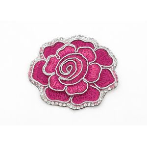 Buy cheap Clothing Appliques Flower Embroidery Patches Peony Pattern Exquisite Elegant from wholesalers