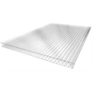 Buy cheap China Clear Plastic Polycarbonate Roofing Sheet Plastic Roof Multi Wall for Greenhouse 10mm Multi Wall Polycarbonate Sheet from wholesalers