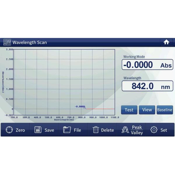 7 inch LCD Touch Screen Variable Spectral Bandwidth Spectrophotometer for Professional
