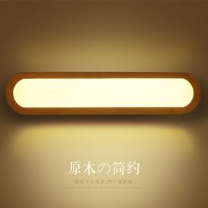 Wood wall light 12W AC110-240V foyer study background lamp Bathroom LED mirror