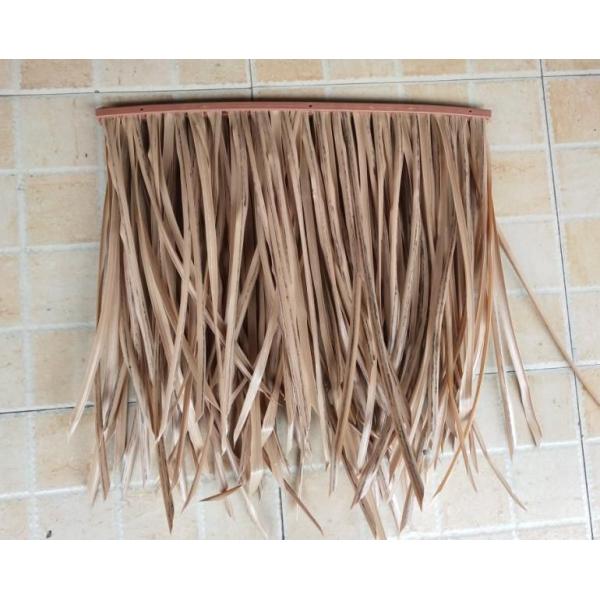 Artificial Fireproof Synthetic Thatch Roof Tiles with Customized PVC Material