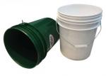 Buy cheap 20 Liter 5 Gallon Plastic Bucket Containers With Metal Handles For Paints Storage from wholesalers