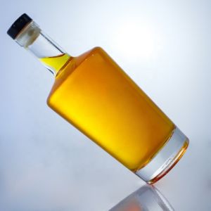 Buy cheap Round Shape Empty Glass Bottles With Acid Etch Surface Handling And Cork Sealing Type from wholesalers