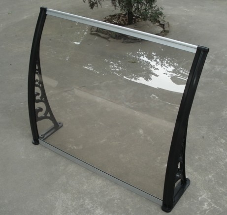 Quality Plastic or Aluminum Frame Polycarbonate Awning Canopy with CE Certification for sale