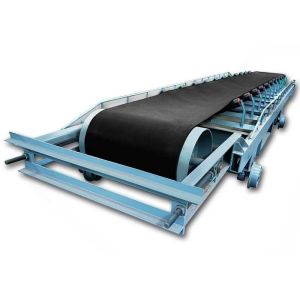 Buy cheap Movable Reciprocating  Troughed Belt Conveyor Equipment With Walking Wheel from wholesalers