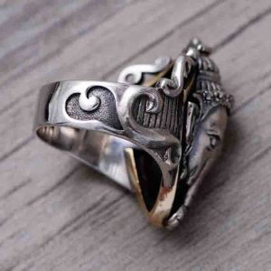 Buy cheap Retro Elephant Style Thai Sterling Silver Men Ring (056250) from wholesalers