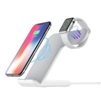 Buy cheap Travel 2 In 1 Fast Standing Wireless Charger For Apple Watch / Ipad Tablets product