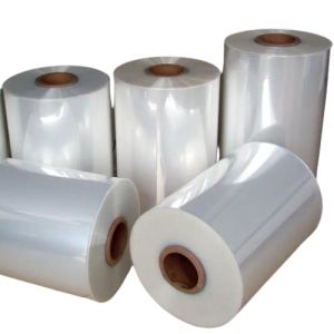 Buy cheap Eco Friendly Polyolefin Shrink Wrap Film Roll 15 - 30 Micron High Tear Resistance from wholesalers