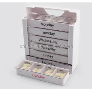 Buy cheap 18cm Weekly Pill Dispenser / Pill Box Keep Fresh For Old People Reminder Alarm Reminder Function from wholesalers
