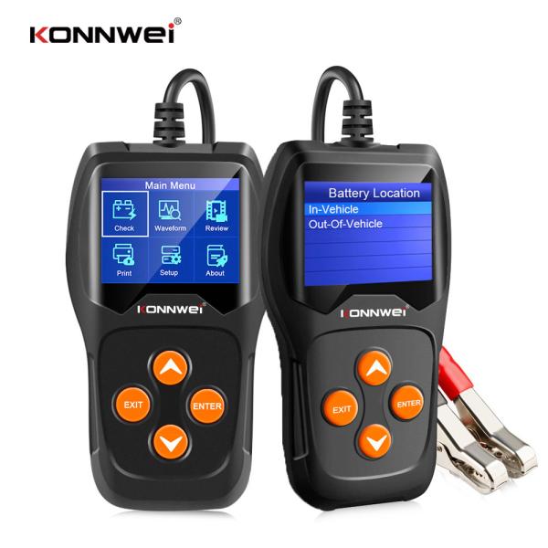 Cranking Test Car Battery Tester Kw600 With Data Storage And Print 2 Years