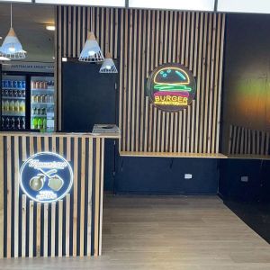 Gold Bar Counter Led Light Logo Alphabet Letter Glow in the Dark Round Acrylic