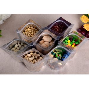 Buy cheap Strong Laminated Stand Up Clear Zipper Pouch Printing Gusset Bag from wholesalers