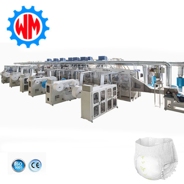 Quality Lower Energy Baby Training Pants Production Line with Optional Packaging System for sale