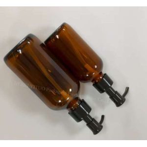 Refillable Shampoo Bottles Press Pump Empty Glass Shampoo Containers