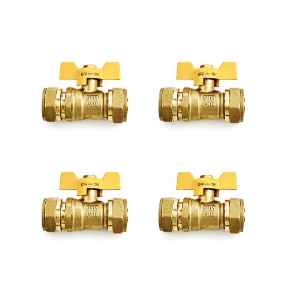 Quality Manufacturer 16-32mm Pex Brass Compression Fitting Equal Straight For Gas Plumbing Pex Al Pex Fittings OEM for sale