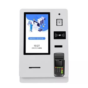 Buy cheap 15.6 Inch Automatic Smart hotel check in kiosk With Card Dispenser Passport Scanner from wholesalers