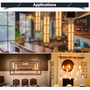 T30 E27 Edison LED filament Bulb 4W led filament light for Bedroom Decoration