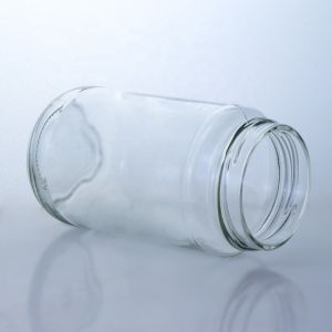 Wine Screw Cap Elegant 410ml 500ml Transparent Glass Bottle for Salad Chili