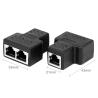 Buy cheap 1 to 2 Way LAN Ethernet Network Cable Splitter Adapter RJ45 Female For Laptop from wholesalers