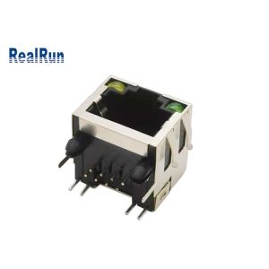 Buy cheap PA6T PBT RJ45 Female Connector Socket Elastic Shell Shield from wholesalers