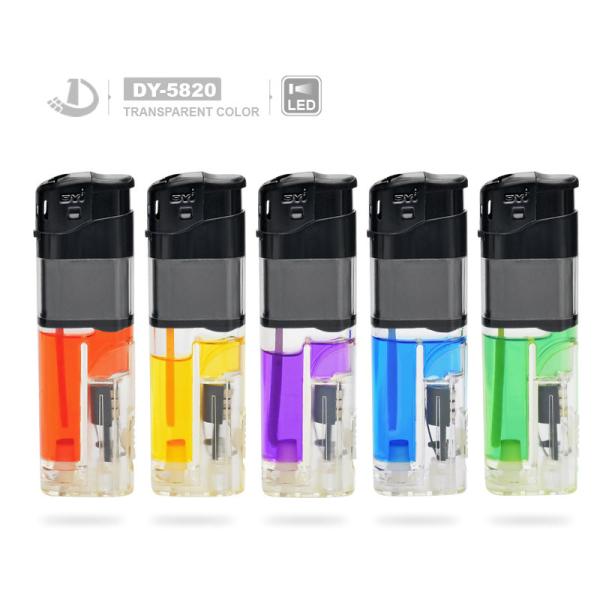 Buy cheap 8.22*2.49*1.14CM Electronic LED Lighter in Refillable and Long-Lasting from wholesalers
