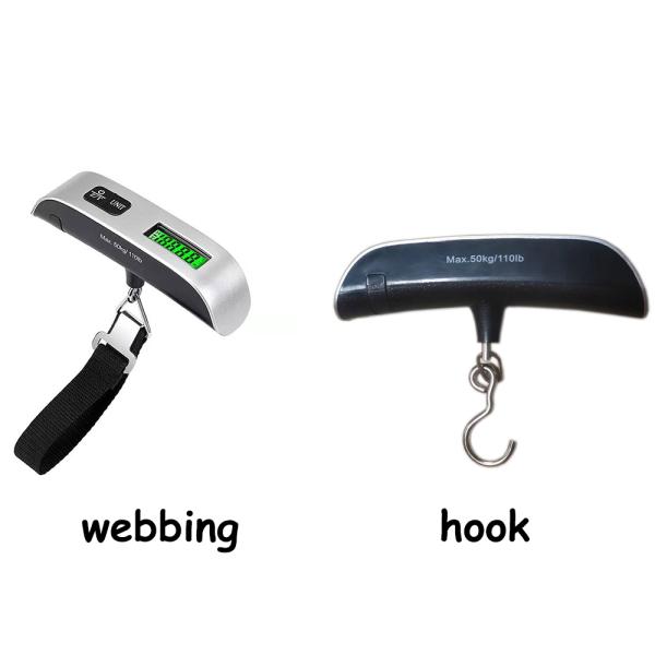 LCD Display Hanging Digital Portable Luggage Scale with 50kg Capacity and High Precision Electronic Scales