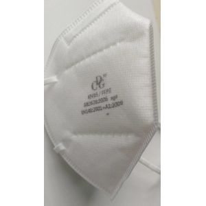 Buy cheap BFE 95% 5 Ply Meltblown FFP2 Ear Strap Folding Mask from wholesalers