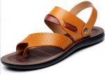 Buy cheap Handmade Soft Beach Sandals , Brown Mens Slip On Beach Sandals for Summer from wholesalers