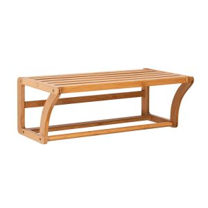 Buy cheap ODM Sustainable Bamboo Towel Rail Rack Wall Mounted Shelf from wholesalers