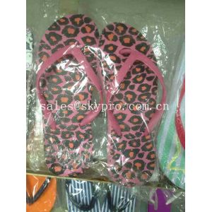 Leopard Printing EVA Foam Slippers Women Non - Toxic Individual Design Plus Size
