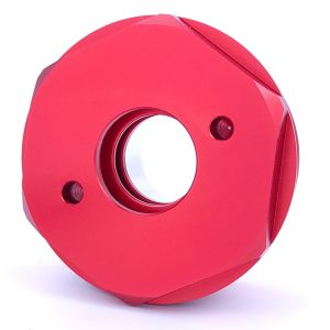 Buy cheap RoHS Certified Aluminum Machining Parts in Red Anodized Finish for ODM from wholesalers