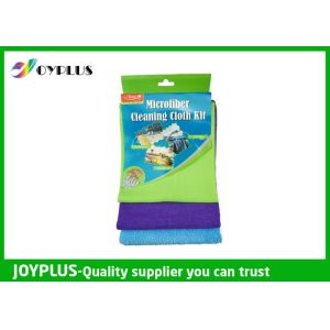 China Microfiber cleaning cloth set  Kitchen cleaning cloth Kit on sale