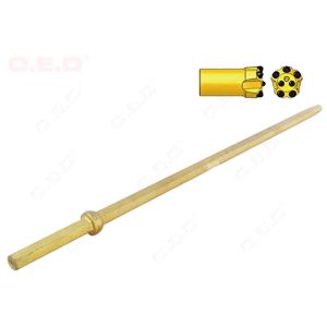 Buy cheap Hexagonal Hollow Steel Tapered Drill Rod H22 H25 Rock Drilling Tools Customized Size from wholesalers