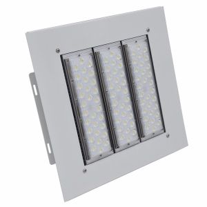 IP66 IK10 Led Gas Station Canopy Lights 160lm/w Recessed Installation High