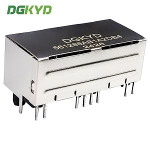 Buy cheap Dual Port RJ45 90 Degree Straight Plug Connector 8P8C With Light Gold-plated 6U Modular Socket DGKYD561288AB1A2DB4 from wholesalers