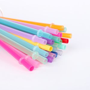 Buy cheap Rainbow Colored Reusable Tritan Plastic Replacement Straws 10.5 In Long from wholesalers