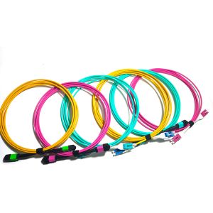 Buy cheap Multimode OM4 Fiber Patch Cables LSZH MPO Trunk Cable 3m 5m Customized from wholesalers