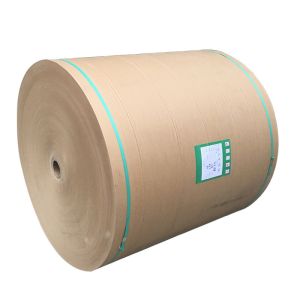Buy cheap Recycled Wrapping Brown Kraft Paper Jumbo Roll 100% Virgin Wood Pulp from wholesalers