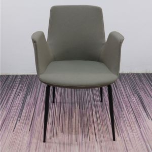 Buy cheap PU Arm Modern Leisure 10.6KG Metal Frame Dining Chairs from wholesalers