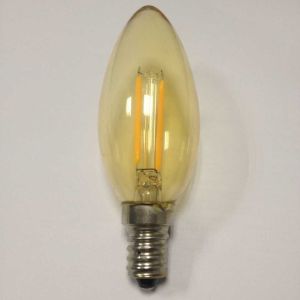 Buy cheap ETL UL LISTED DIMMABLE LED FILAMENT LED CANDELABRA BULB WITH 3WATT LED CHANDELIER E12 E14 AMBER GLASS from wholesalers