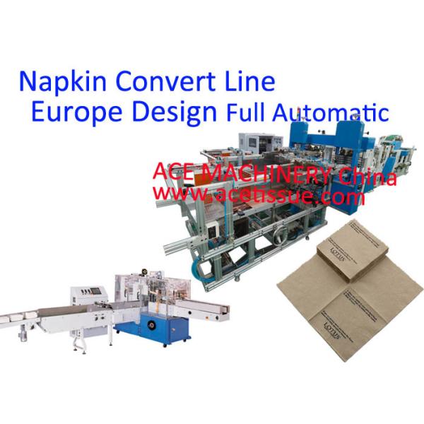 Quality Serviette Paper Making Machine With Auto Transfer To Packaging Machine for sale
