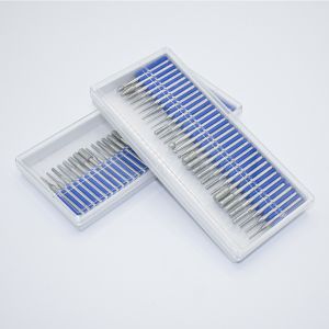 10 Pieces of Bright Uncoated Tungsten Carbide Rotary Burr for Stainless Steel