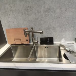 Buy cheap Adjustable Speed Stainless Steel Kitchen Sink with Rack from wholesalers