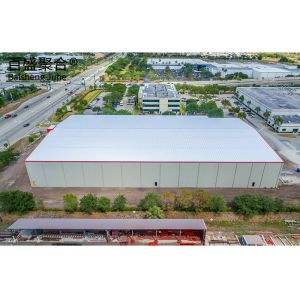 Buy cheap Light Construction Prefab Steel Structure Warehouse with Sliding Door and Roller Door from wholesalers